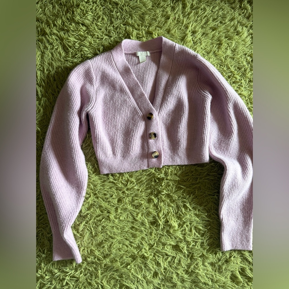 H&M Pink Ribbed Sweater